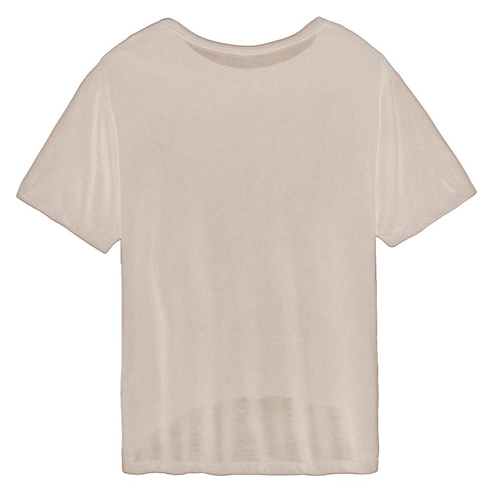 Hinnominate Elegant Oversized Modal Tee with Logo Hinnominate