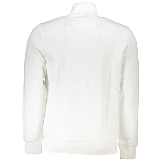 La Martina White Cotton Men Sweater La Martina