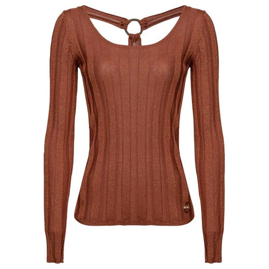 PINKO Brown Viscose Sweater PINKO