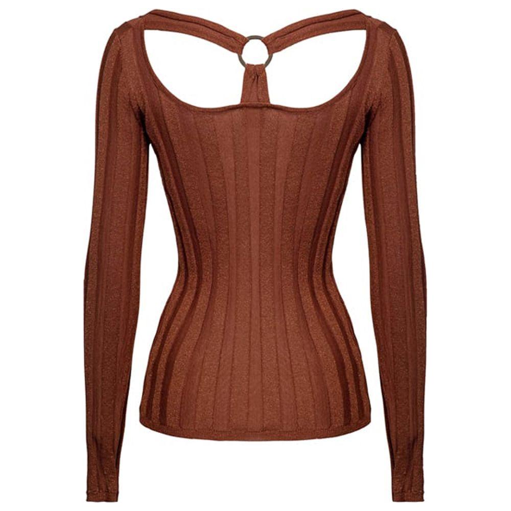 PINKO Brown Viscose Sweater PINKO