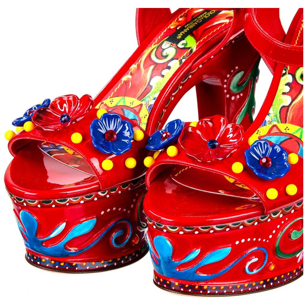 Dolce & Gabbana Sicilian Elegance Leather Clogs Dolce & Gabbana