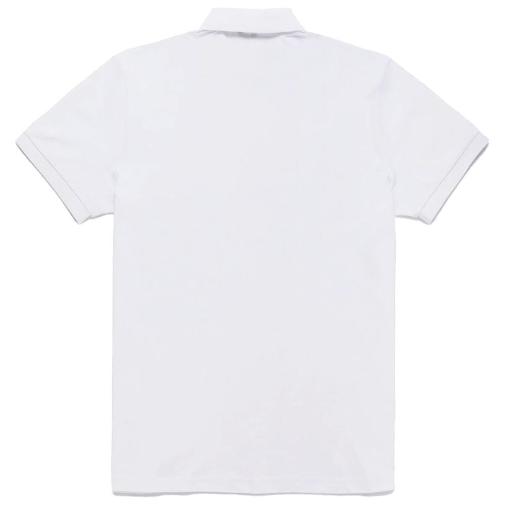 Refrigiwear Elegant White Polo with Embroidered Logo Refrigiwear