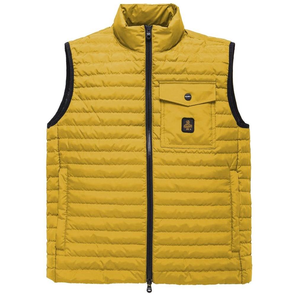 Refrigiwear Yellow Polyester Men Vest Refrigiwear