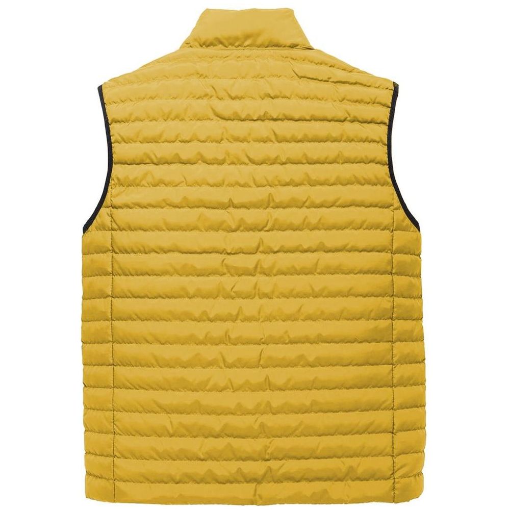 Refrigiwear Yellow Polyester Men Vest Refrigiwear