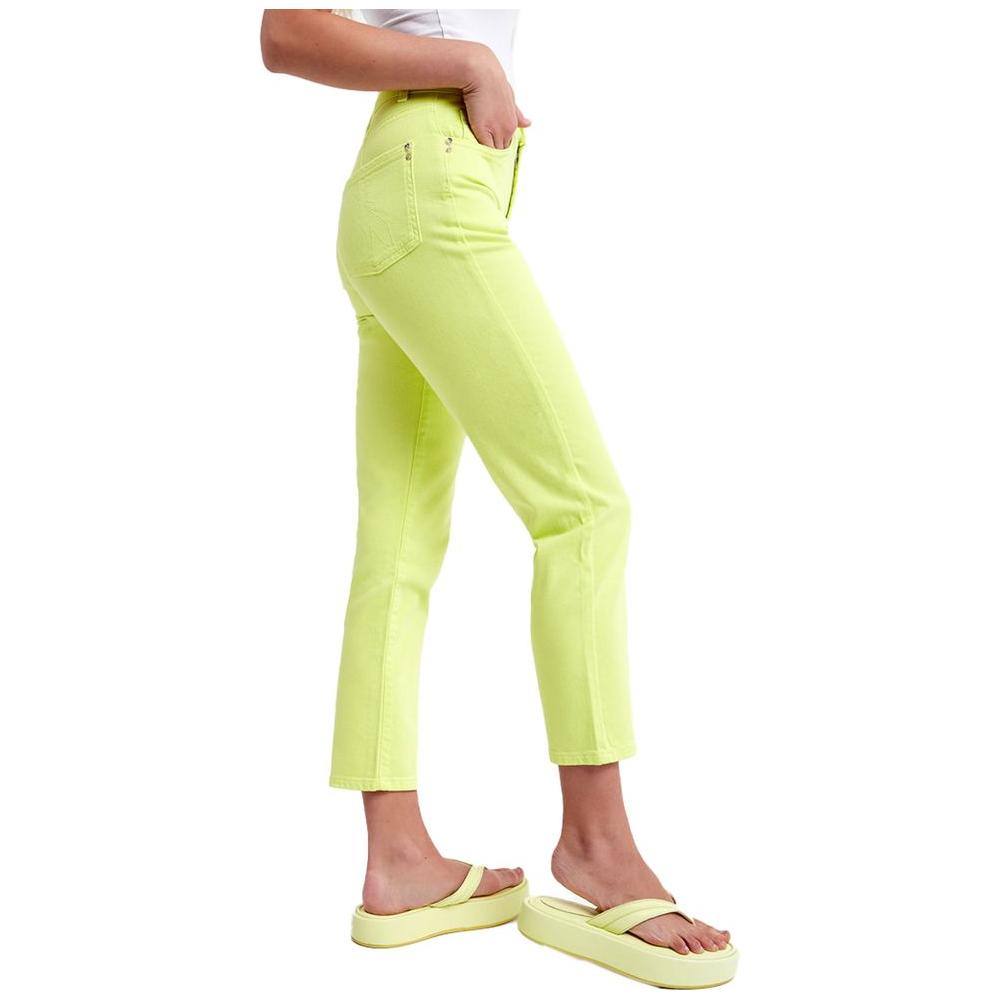 Patrizia Pepe Chic High-Waisted Lime Trousers Patrizia Pepe