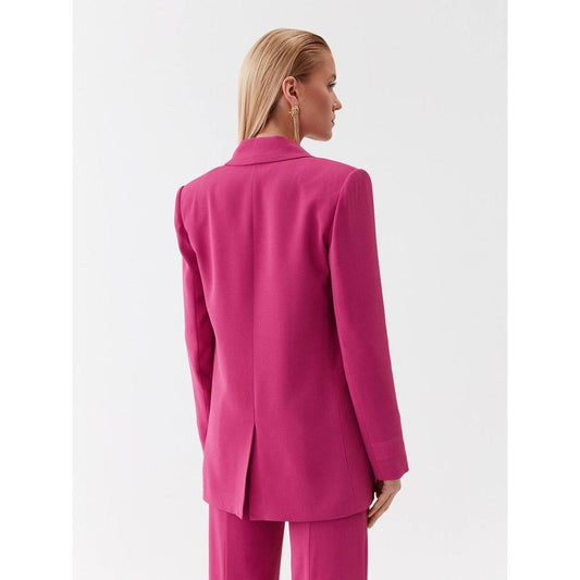 Patrizia Pepe Elegant Fuchsia One-Button Blazer Patrizia Pepe