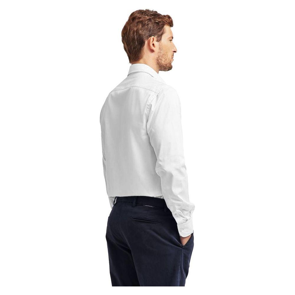 Ballantyne White Cotton Men Shirt Ballantyne