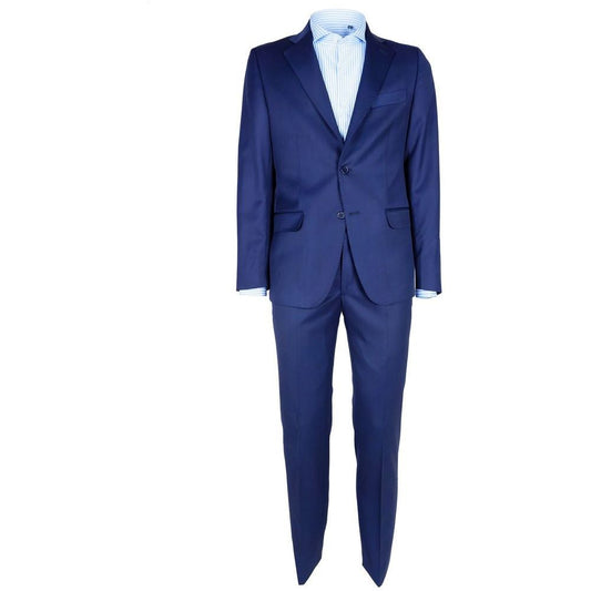 Made in Italy Elegant Woolen Men's Suit in Dapper Blue Made in Italy