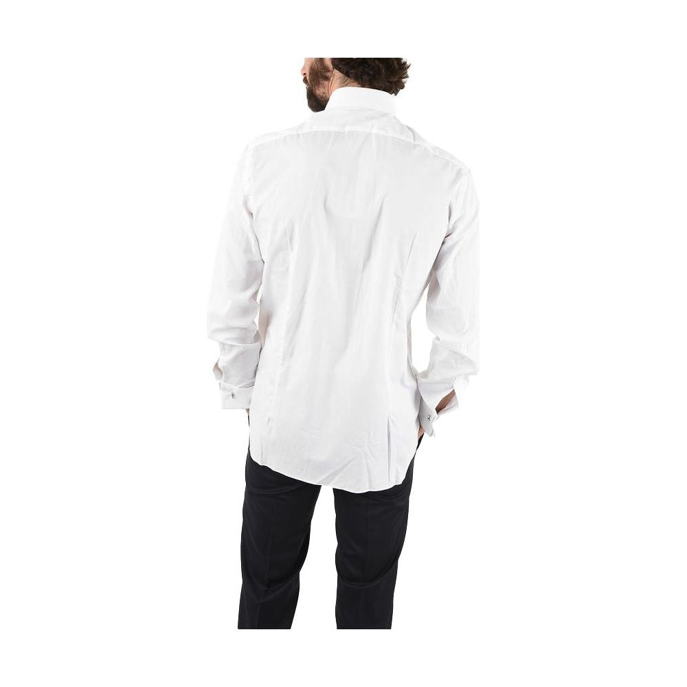 Aquascutum Elegant White Cotton Blend Shirt Aquascutum