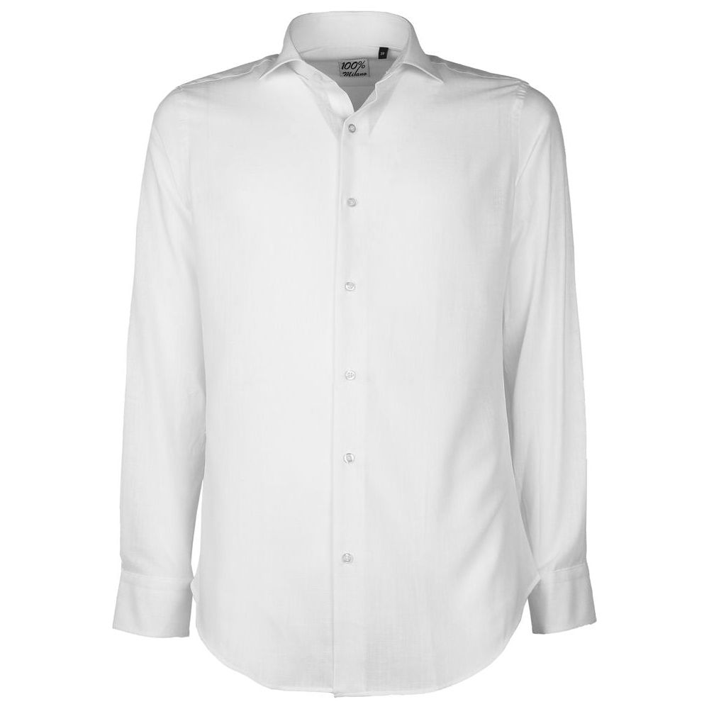 Made in Italy White Cotton Shirt Made in Italy