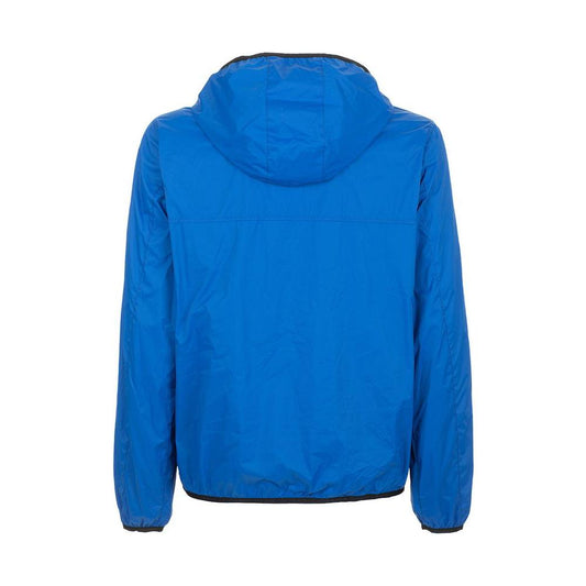 Fred Mello Sleek Light Blue Technical Jacket Fred Mello