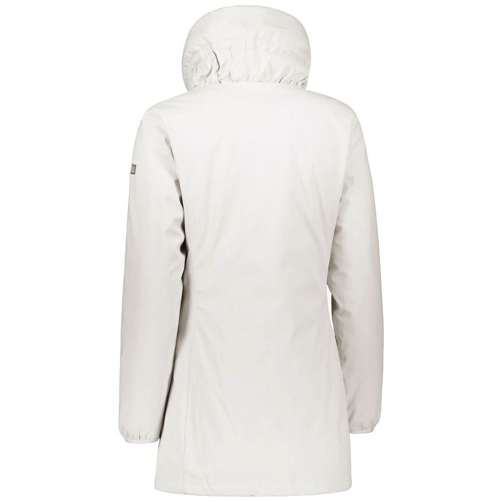 Yes Zee Chic White High Collar Down Jacket Yes Zee