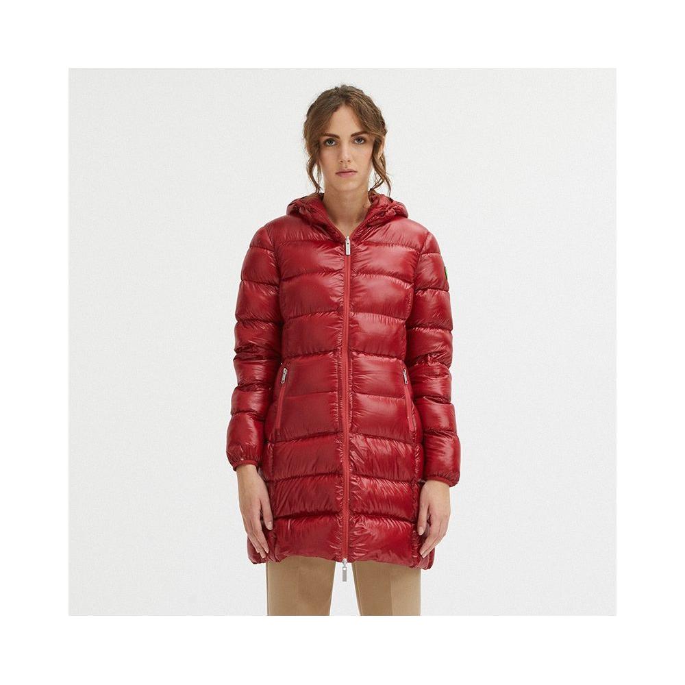 Centogrammi Reversible Goose Down Long Jacket in Pink Centogrammi