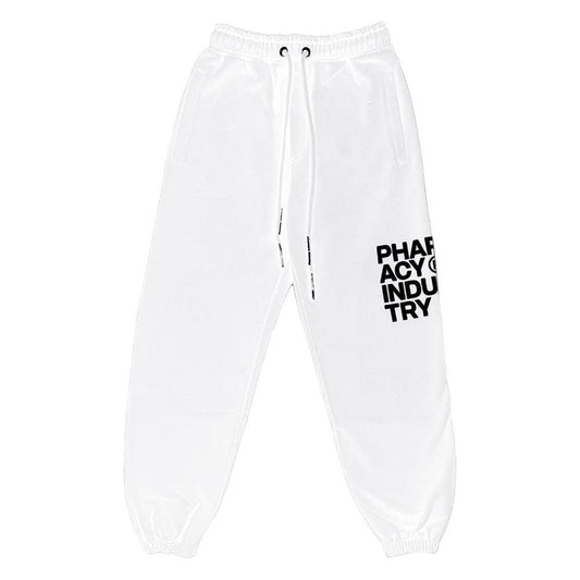 Pharmacy Industry Chic White Logo Print Tracksuit Trousers Pharmacy Industry