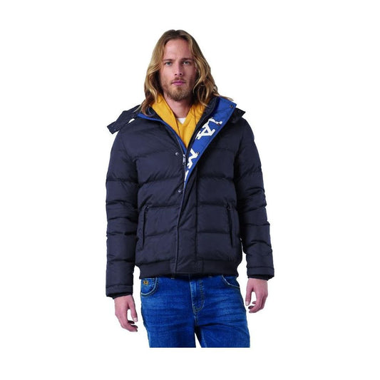 La Martina Blue Nylon Men Jacket MAN COATS & JACKETS La Martina