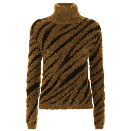 Imperfect Brown Polyamide Women Sweater WOMAN SWEATERS Imperfect