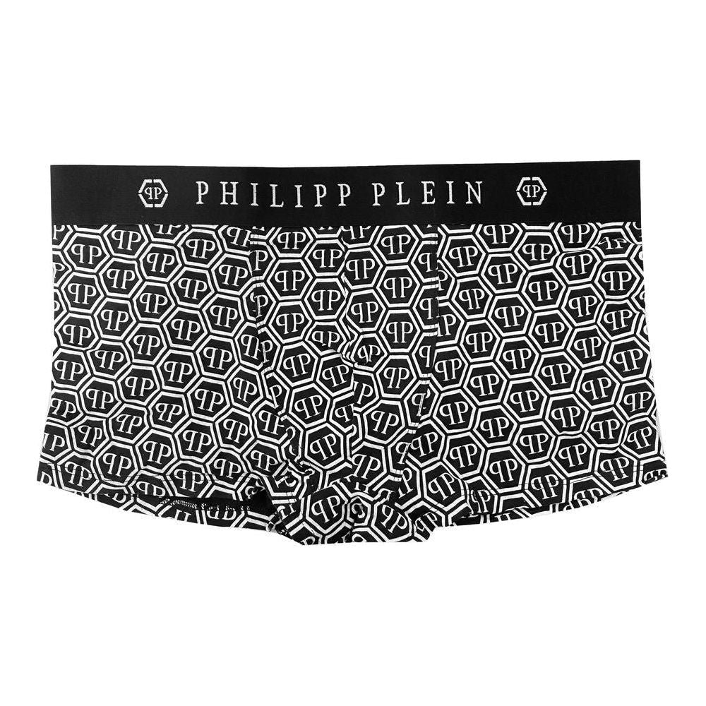 Philipp Plein Black Cotton Men Boxer Philipp Plein