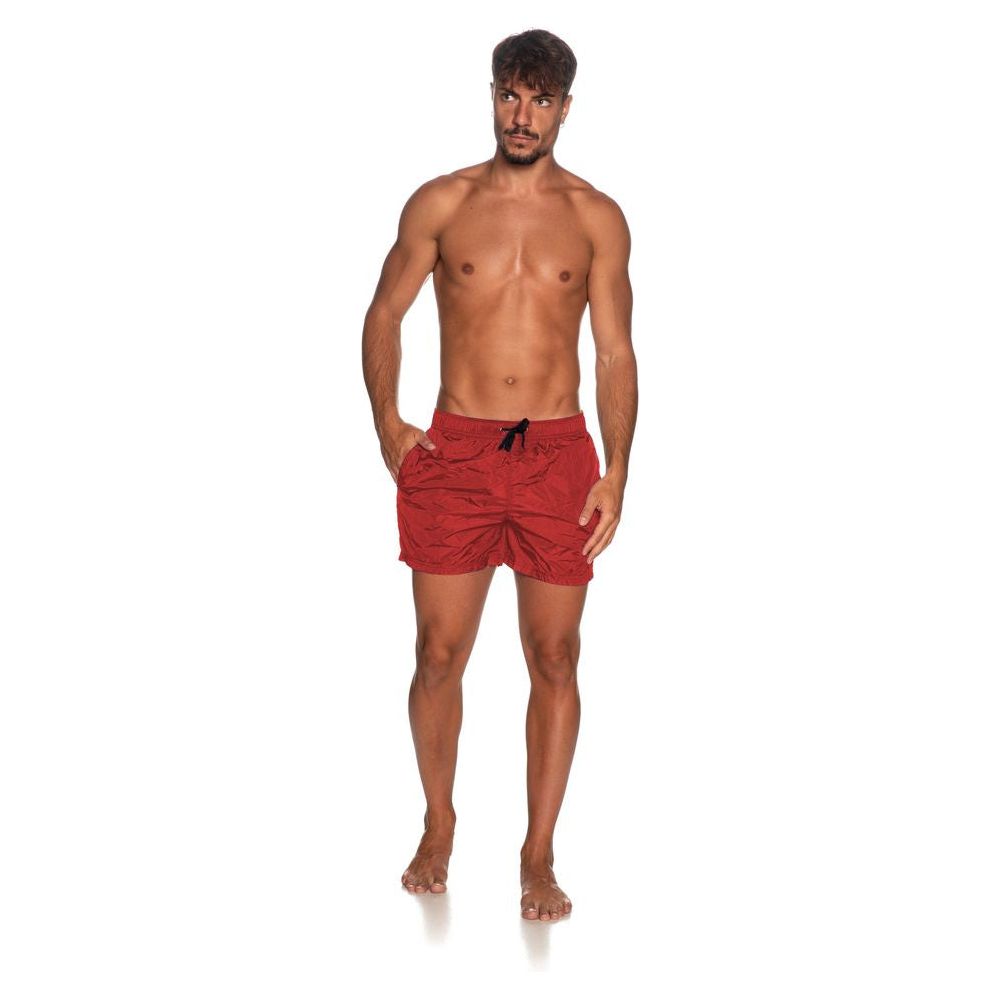 Refrigiwear Elegant Pink Nylon Men's Swim Shorts MAN SWIMWEAR Refrigiwear