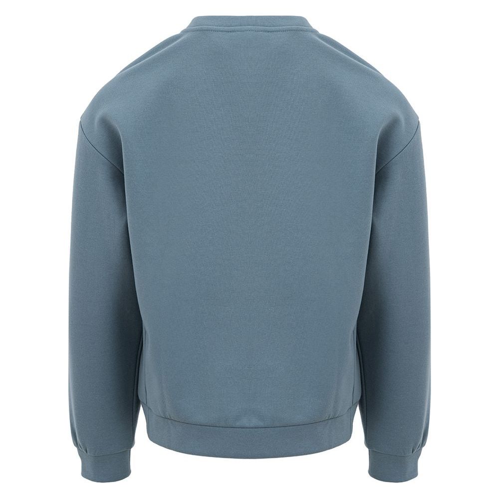 EA7 Emporio Armani Chic Blue Polyester Sweater by EA7 EA7 Emporio Armani