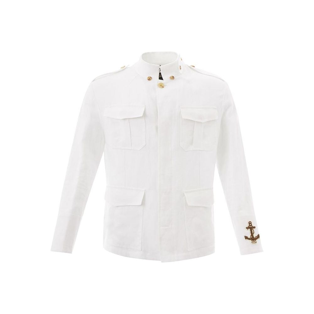 Sealup Pristine White Italian Linen Jacket Sealup