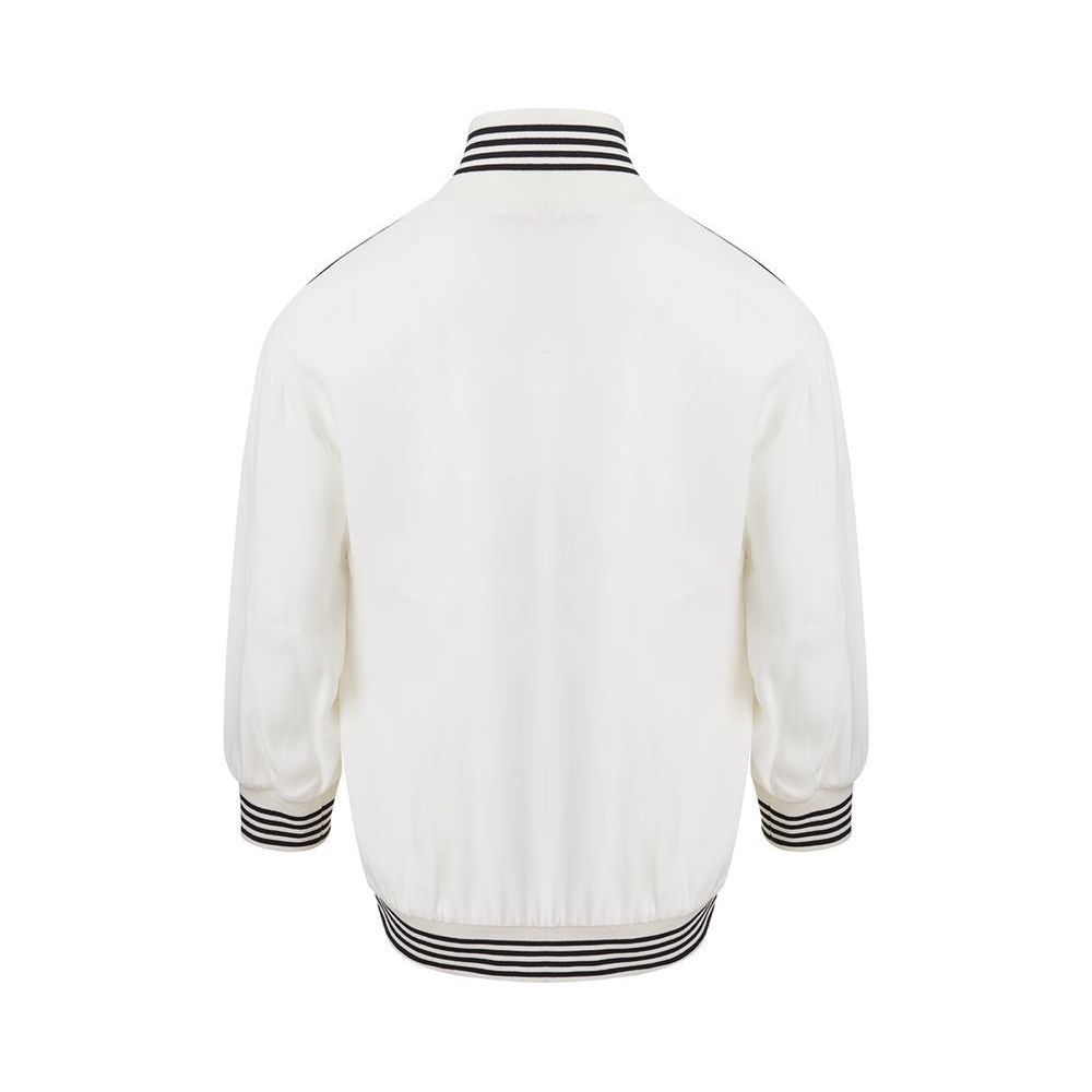 Dolce & Gabbana Elegant Cotton Knit White Sweater Dolce & Gabbana