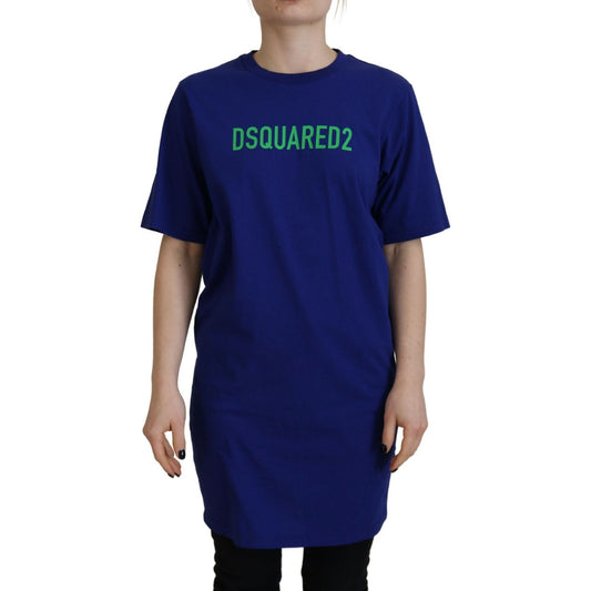 Dsquared² Blue Logo Cotton Crewneck Short Sleeve Tee T-shirt Dsquared²