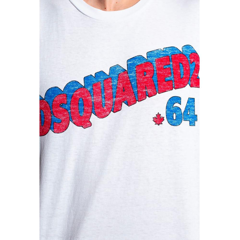 Dsquared² White Cotton T-Shirt Dsquared²