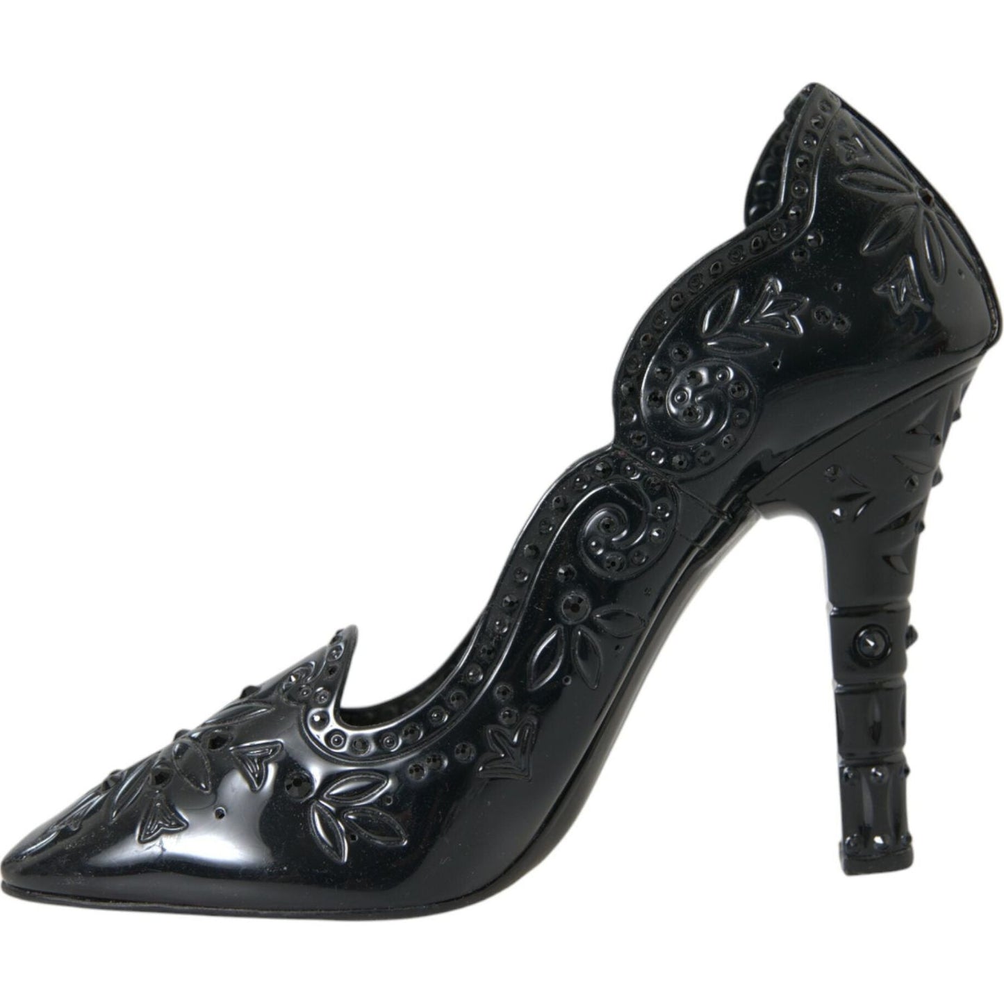 Dolce & Gabbana Black Crystal CINDERELLA Heels Pumps Shoes Dolce & Gabbana