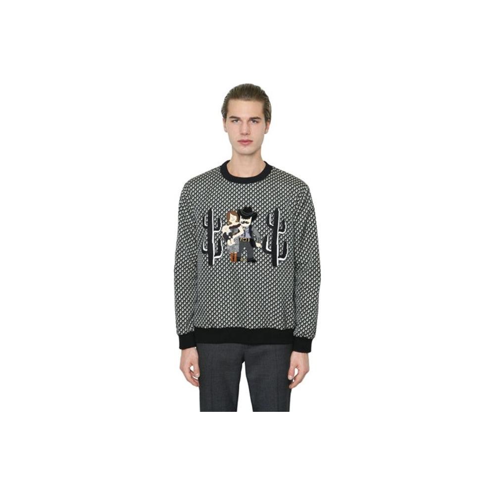 Dolce & Gabbana Black Polyester Sweater Dolce & Gabbana