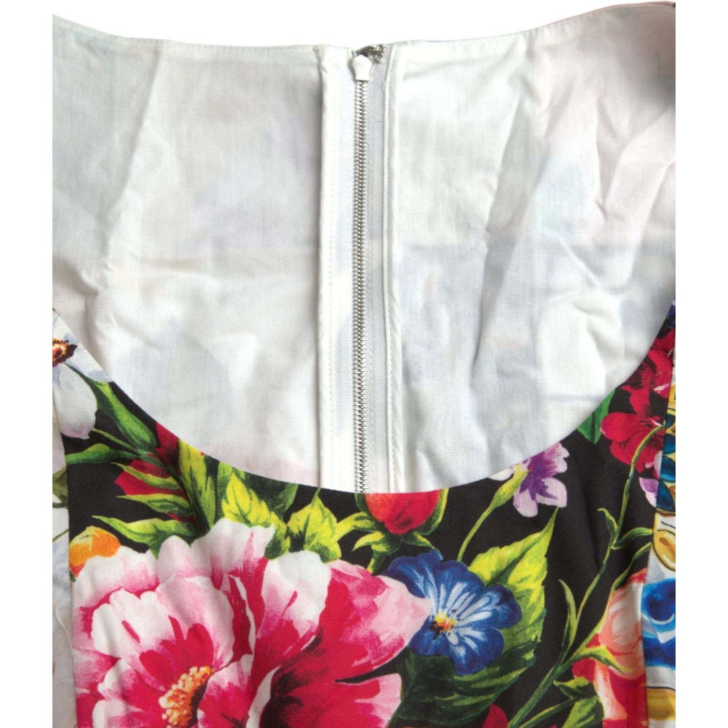 Dolce & Gabbana Multicolor Patchwork Cotton Aline Mini Dress