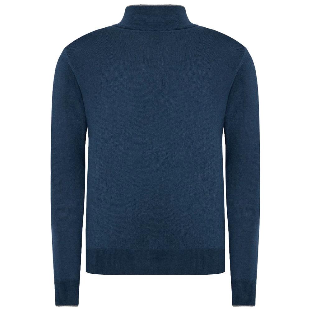 La Martina Blue Acrylic Sweater La Martina