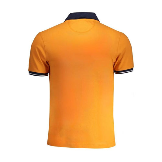 La Martina Orange Cotton Polo Shirt La Martina