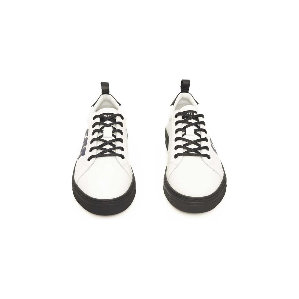 Cerruti 1881 White Leather Men Sneaker Cerruti 1881