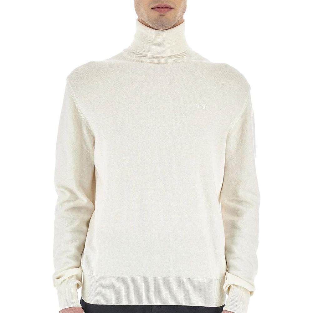 La Martina White Cotton Sweater La Martina