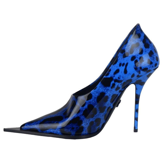 Dolce & Gabbana Blue Leather Di Calfskin Pump Dolce & Gabbana