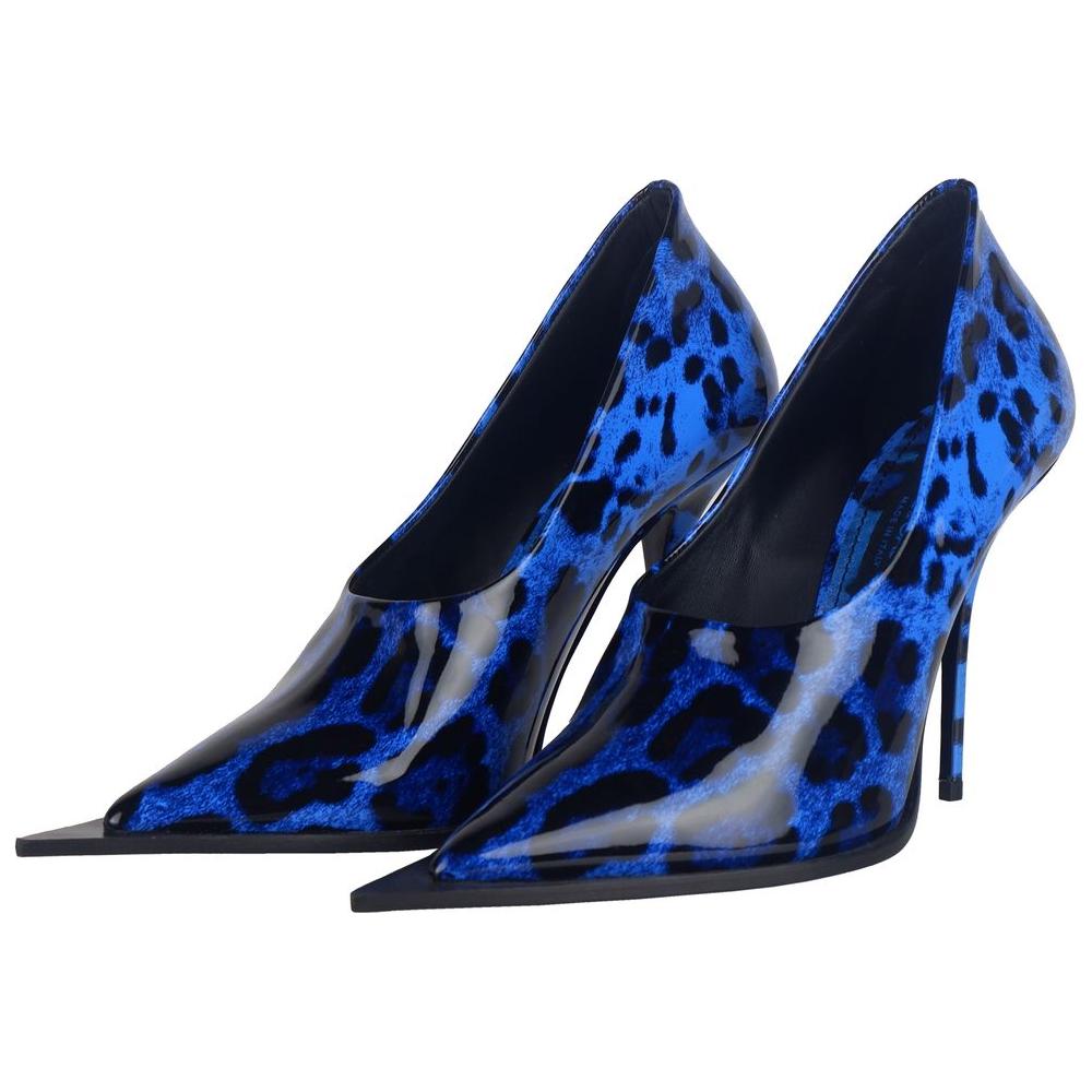 Dolce & Gabbana Blue Leather Di Calfskin Pump Dolce & Gabbana