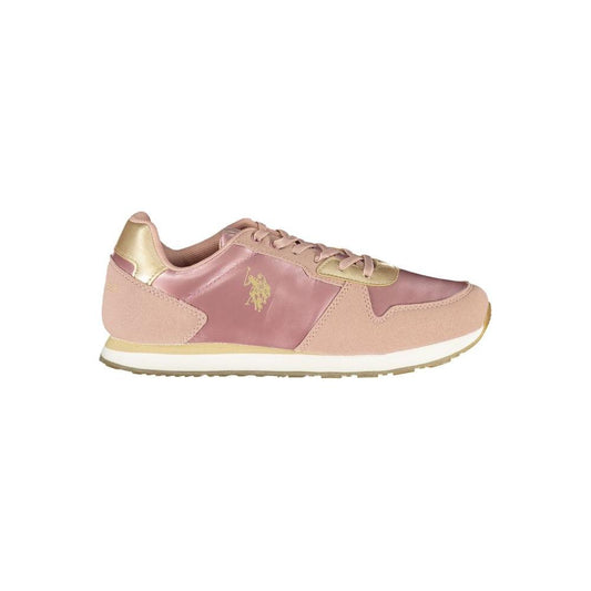 U.S. POLO ASSN. Pink Polyester Sneaker