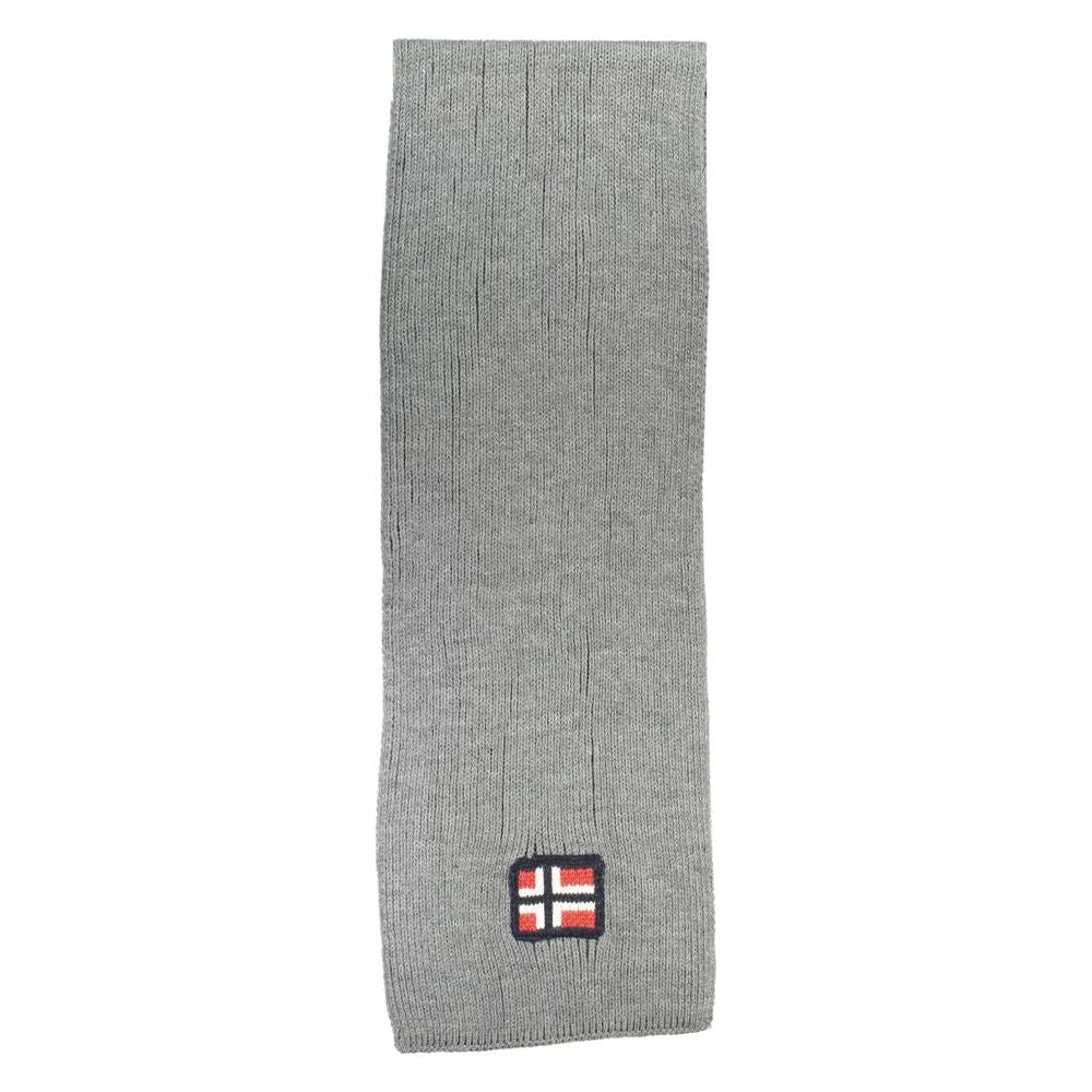 Norway 1963 Gray Acrylic Scarf Norway 1963