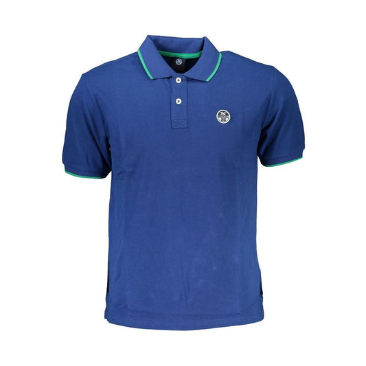 North Sails Blue Cotton Polo Shirt