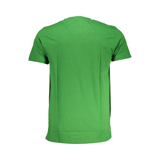 Cavalli Class Green Cotton T-Shirt Cavalli Class