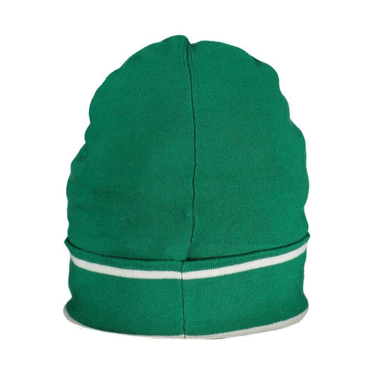 Guess Jeans Green Cotton Hat Guess Jeans