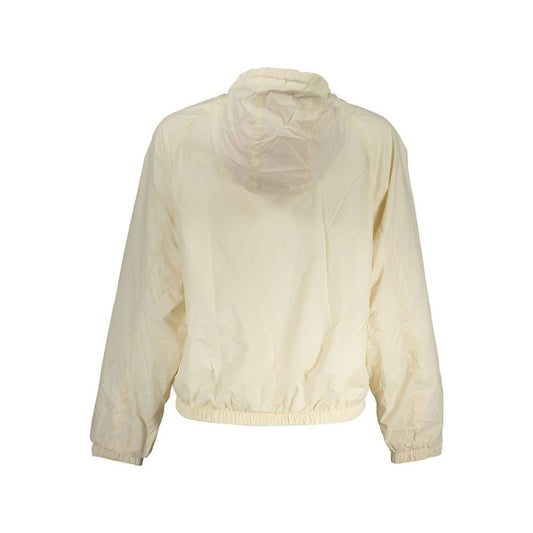 Beige Polyester Jackets & Coat