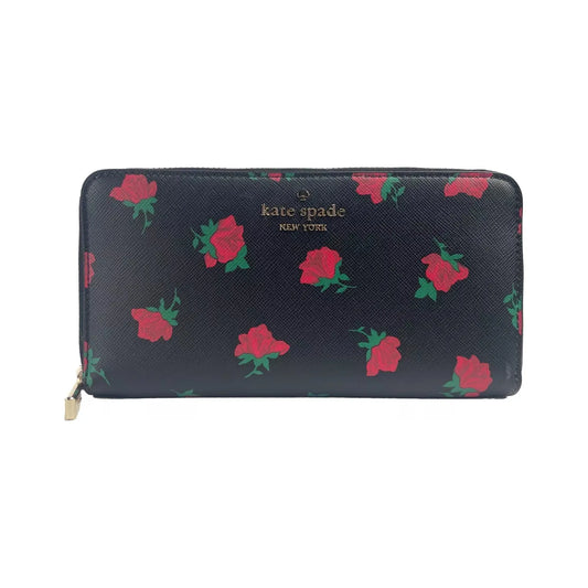 Kate Spade Madison Rose Leather Large Continental Wallet Kate Spade