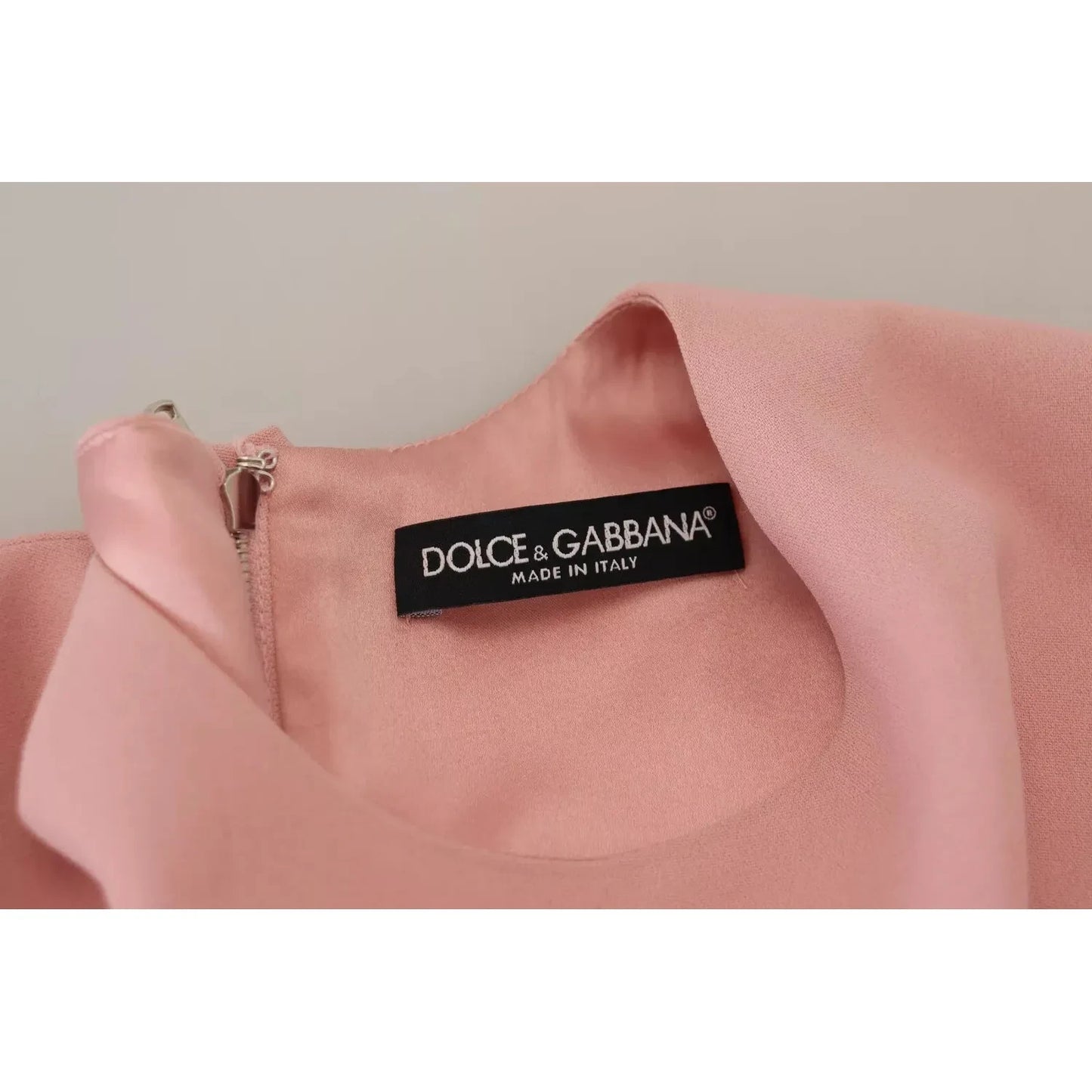 Dolce & Gabbana Pink A-line Flare Viscose 3/4 Sleeves Dress Dolce & Gabbana