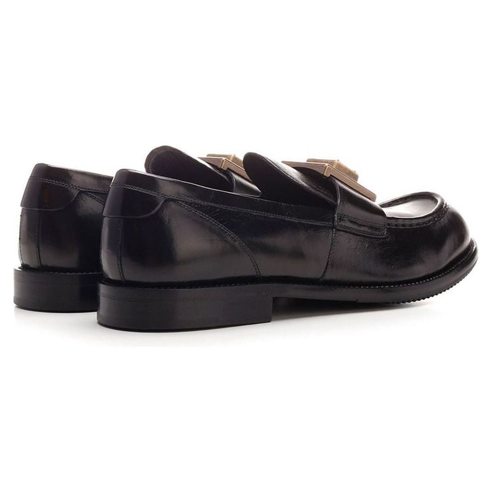 Dolce & Gabbana Black Leather Di Calfskin Loafer Dolce & Gabbana