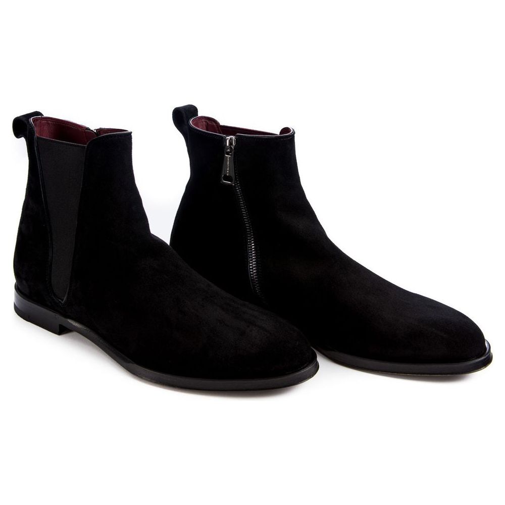 Dolce & Gabbana Black Leather Di Calfskin Boot Dolce & Gabbana