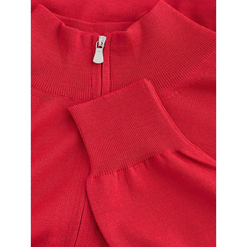 Gran Sasso Elegant Crimson Wool T-Shirt for Men Gran Sasso