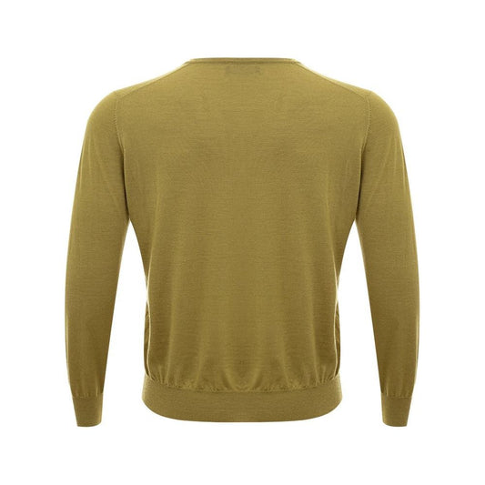 Gran Sasso Elegant Green Cashmere Sweater for Men Gran Sasso