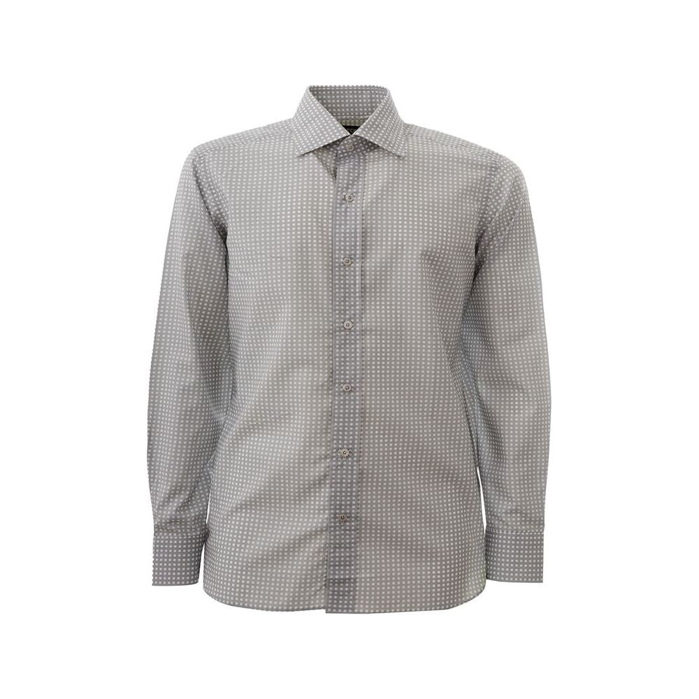 Tom Ford Elegant Cotton Gray Shirt for Men Tom Ford