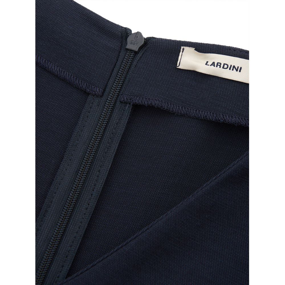 Lardini Elegant Blue Viscose Dress Perfect for Every Occasion Lardini